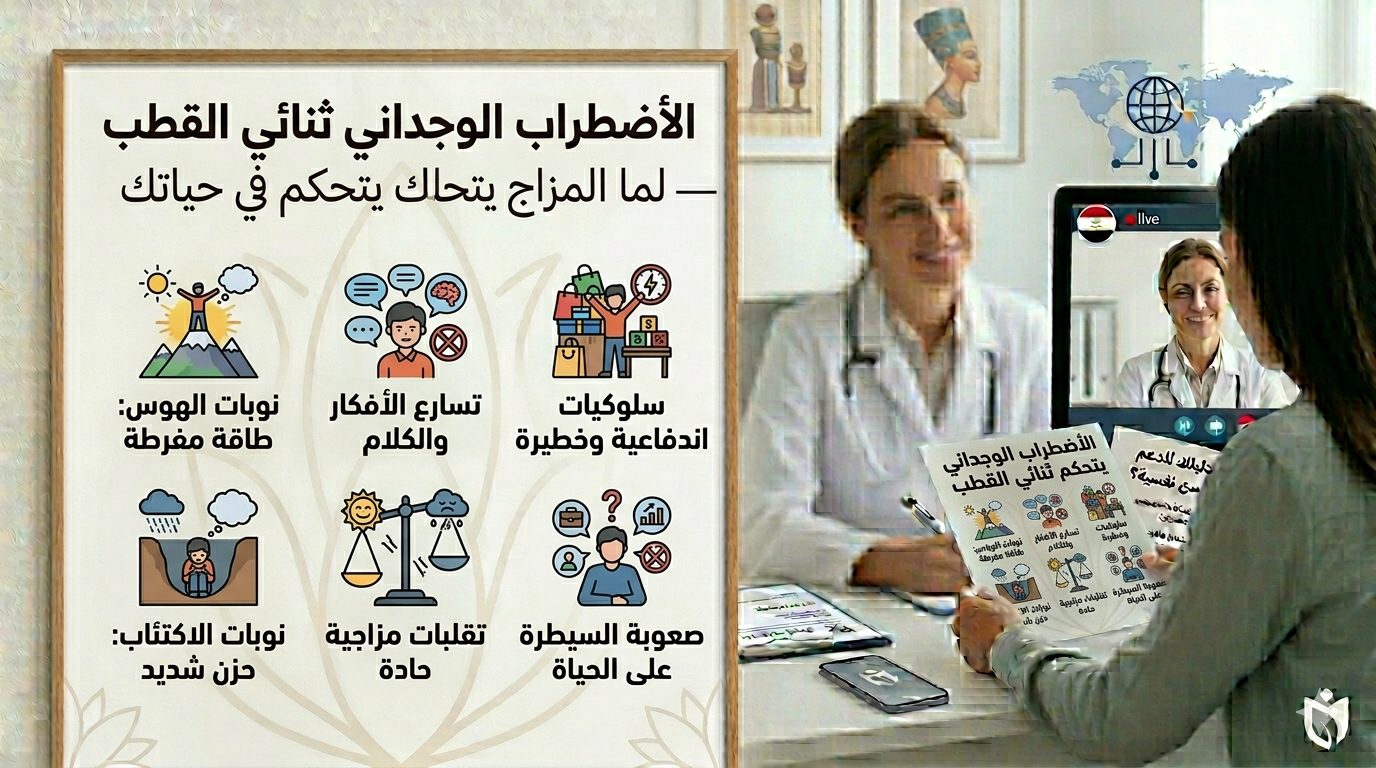الأضطراب الوجداني ثنائي القطب — لما المزاج يتحكم في حياتك