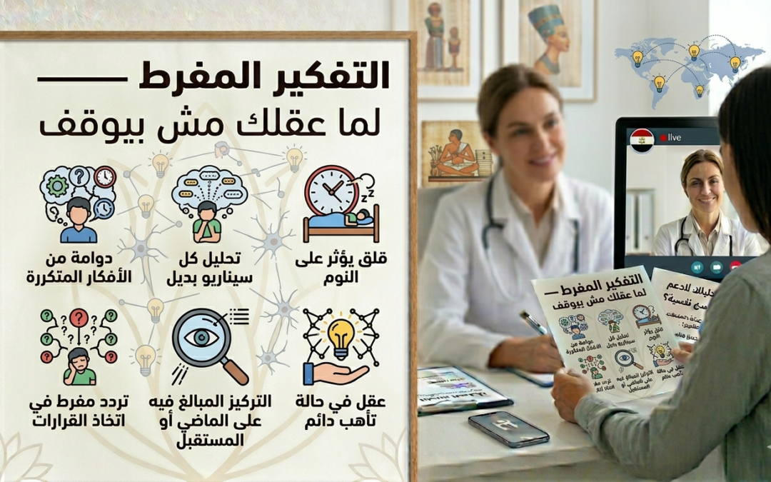 التفكير المفرط — لما عقلك مش بيوقف