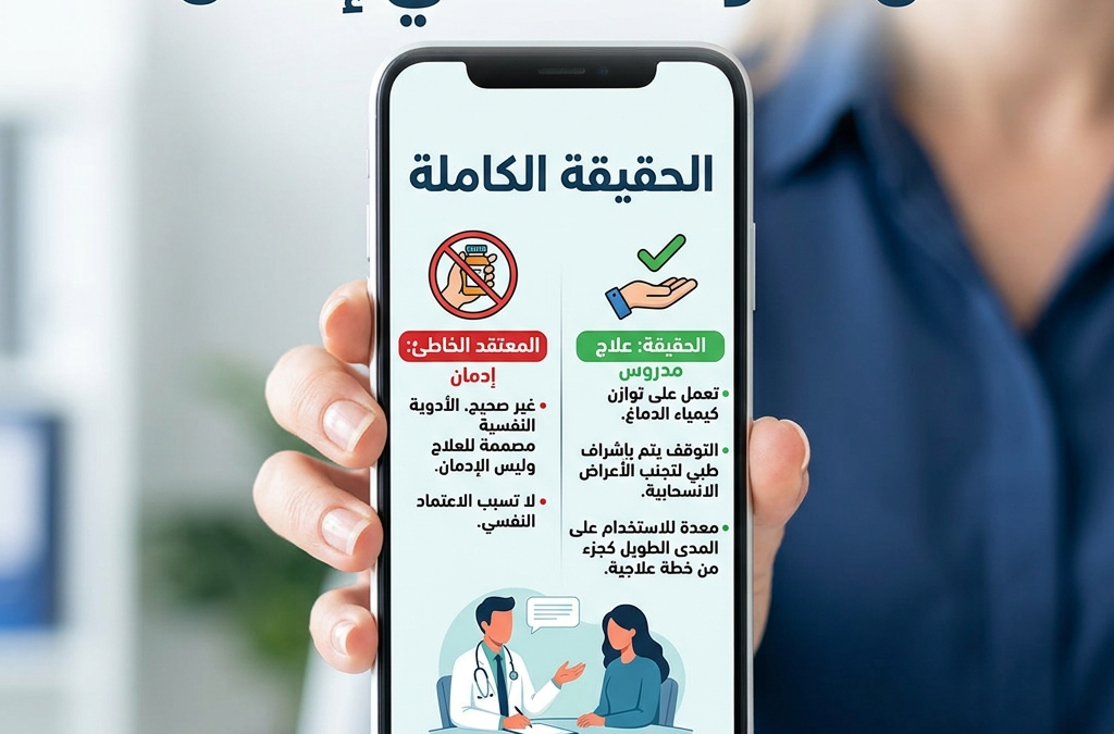 هل الدواء النفسي ادمان؟ الحقيقة الكاملة