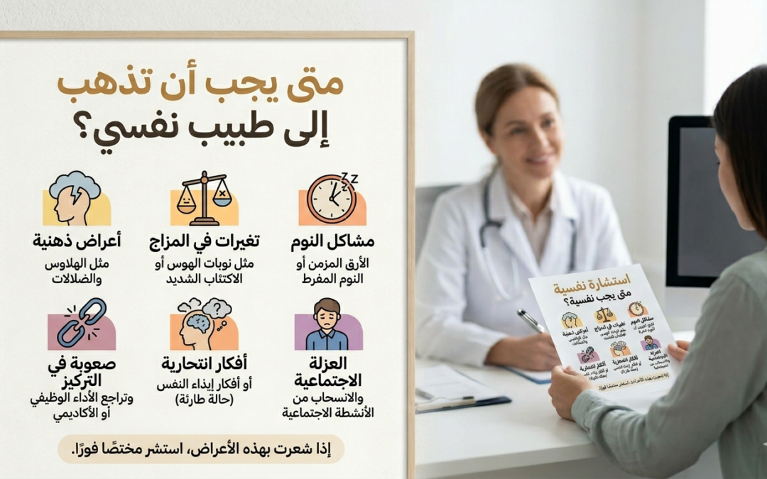 متى يجب أن تذهب إلى طبيب  نفسي؟